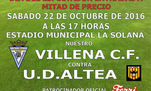 El Villena CF celebra el Día del espectador