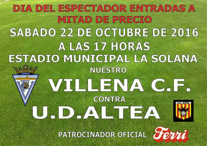 El Villena CF celebra el Día del espectador
