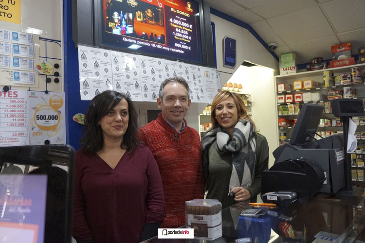 125.000 euros del segundo premio de la Lotería de Navidad caen en Villena