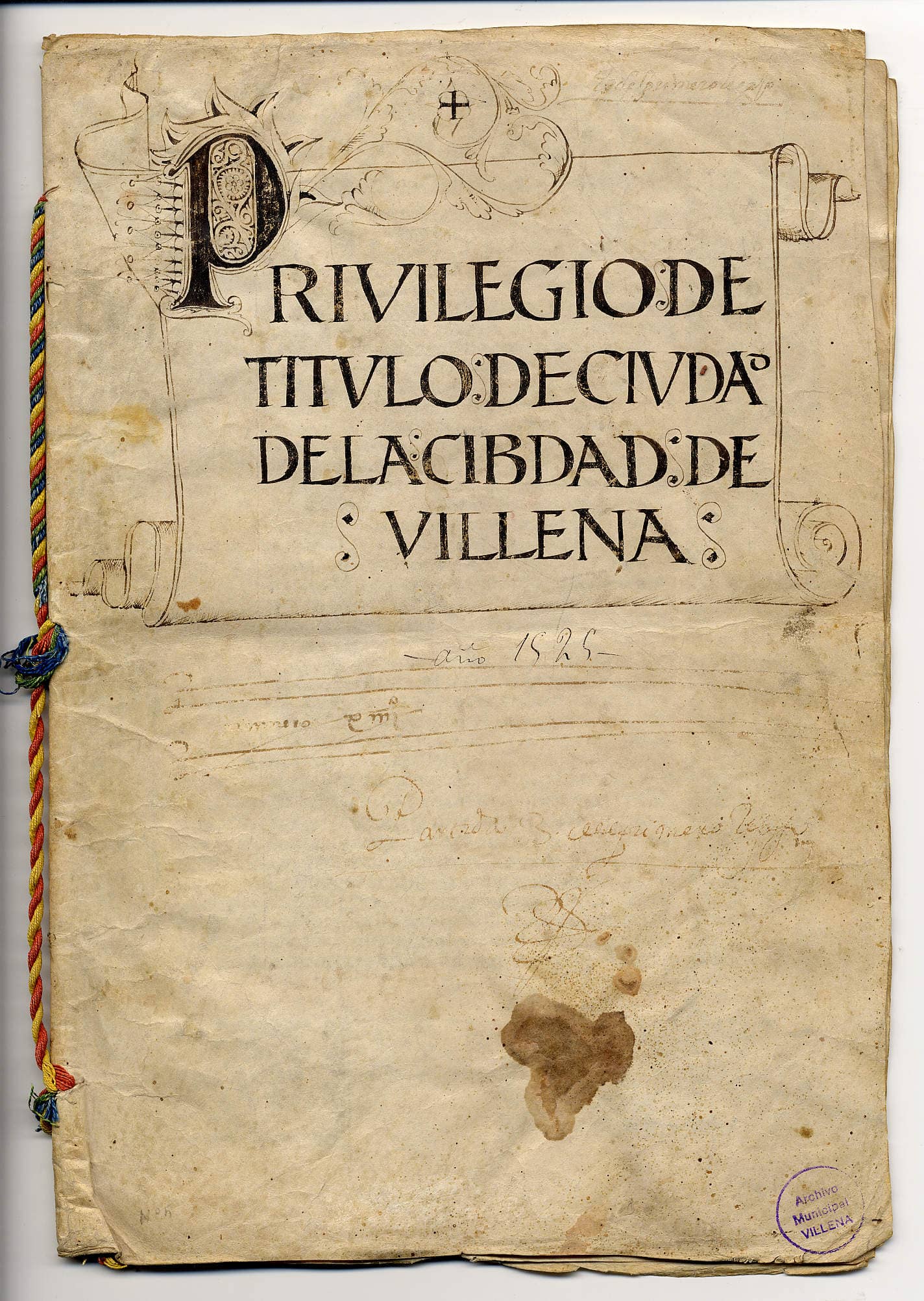 25 de febrero,  492 aniversario de Villena como ciudad