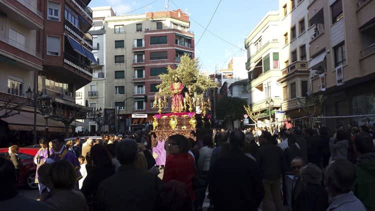 La Semana Santa comienza en Villena con el paso de tres imágenes