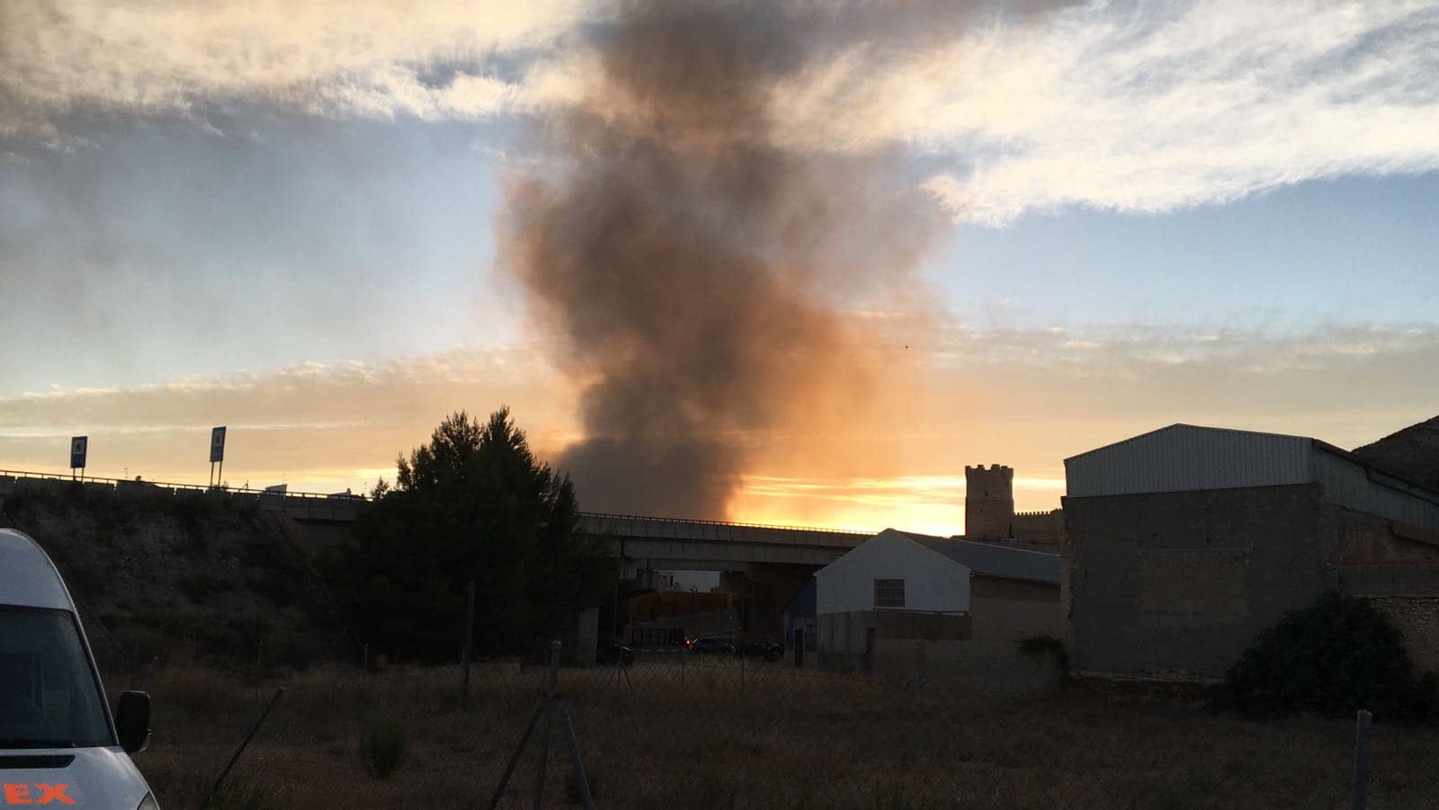 Incendio en la planta de residuos de Villena