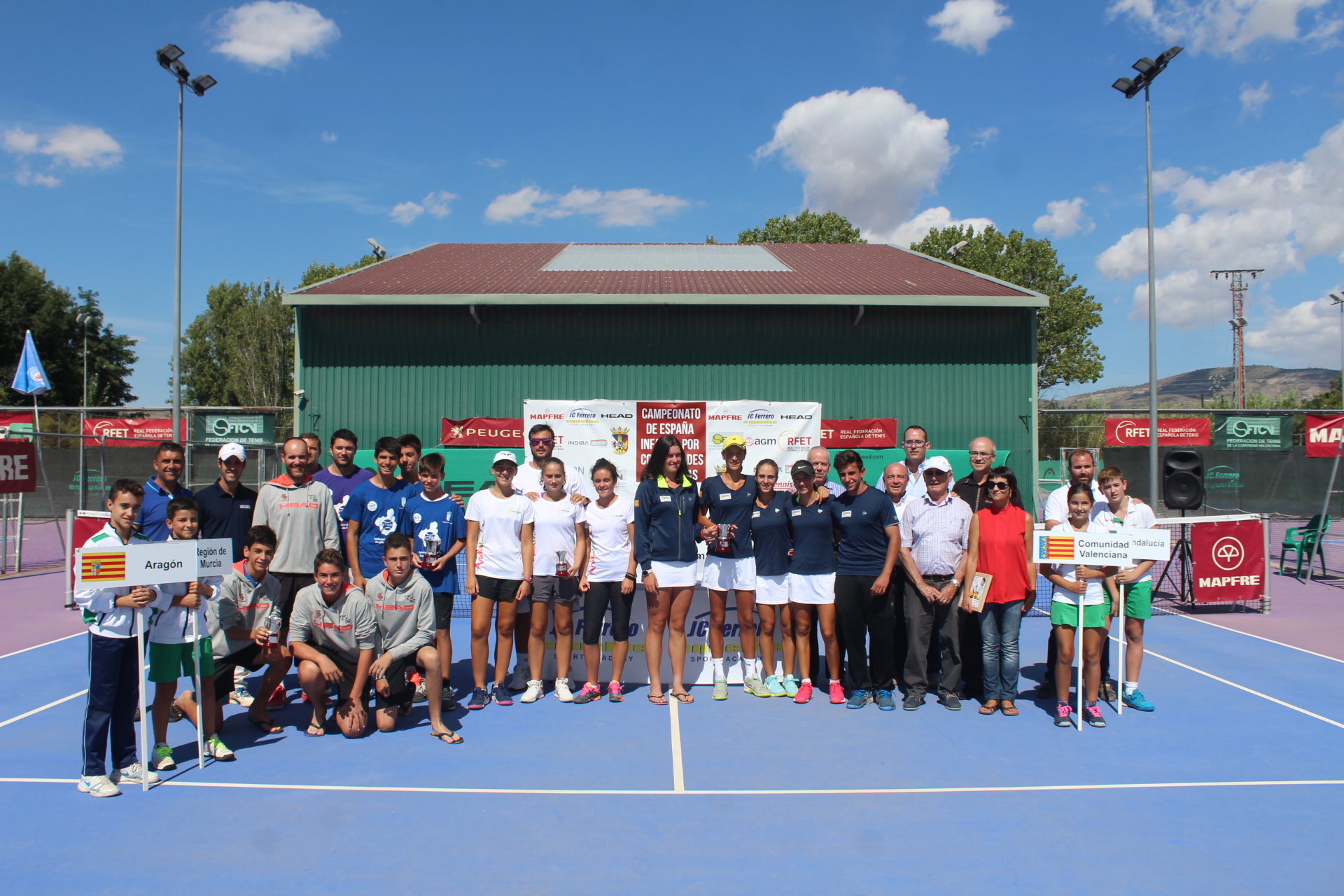 Murcia y C.Valenciana, campeones de España Infantil  de tenis por Comunidades Autónomas