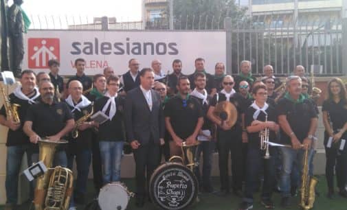 La Sociedad Musical Ruperto Chapí en la visita del rector mayor Salesiano