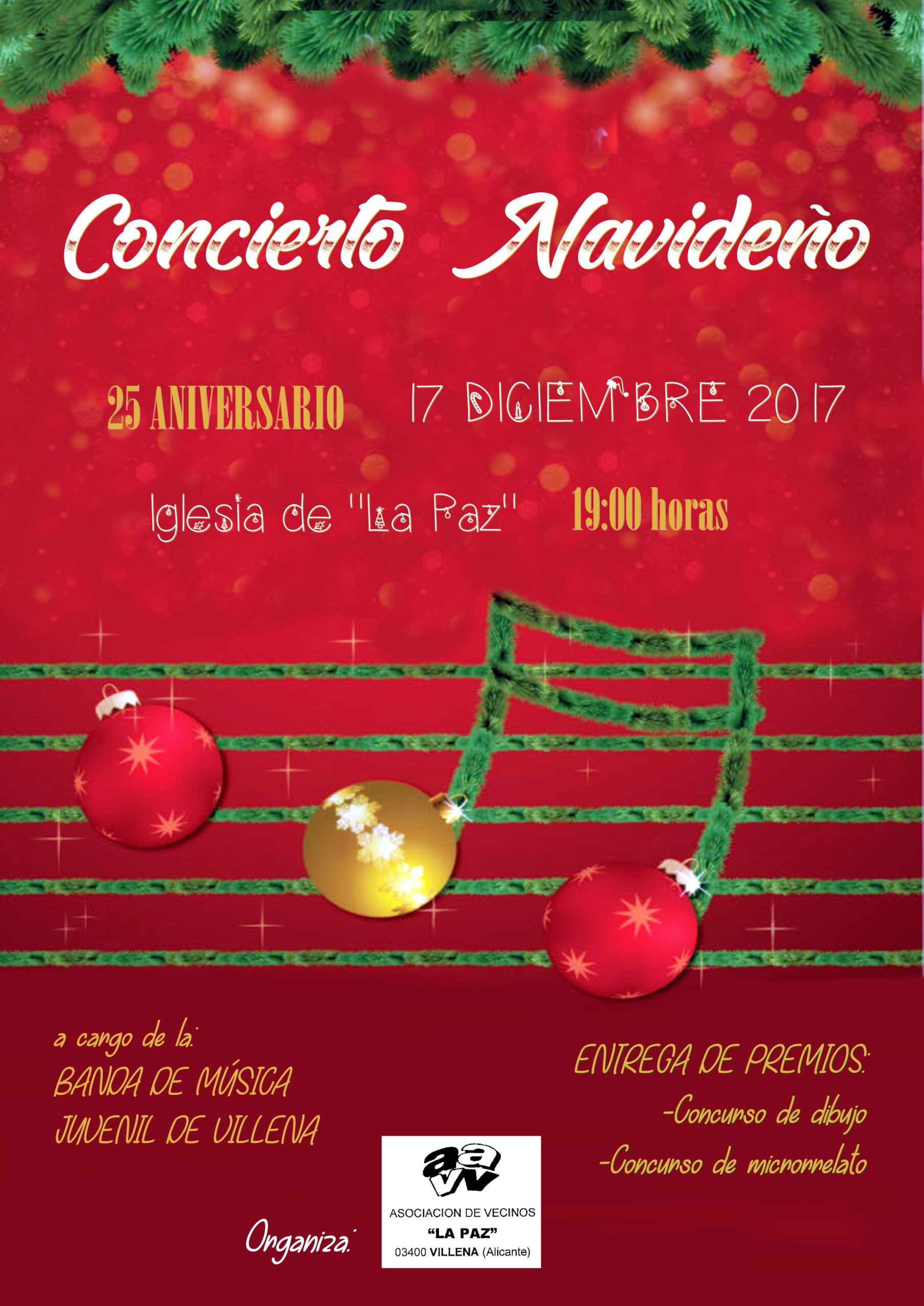 Concierto navideño organizado por AAVV La Paz