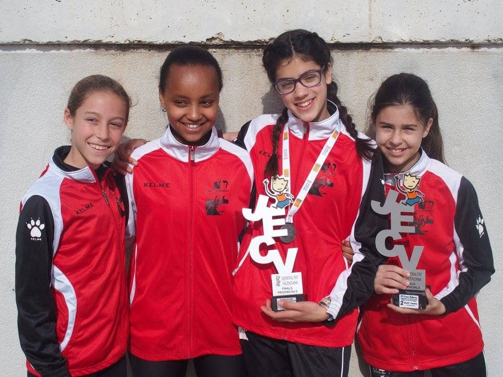 El equipo infantil femenino del Atletismo Promesas se proclama subcampeón Provincial de Cross