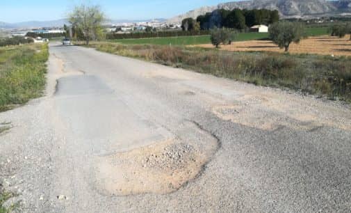 Diputación invertirá casi 157.000 € en adecuar dos caminos en Villena y en el alumbrado de La Encina