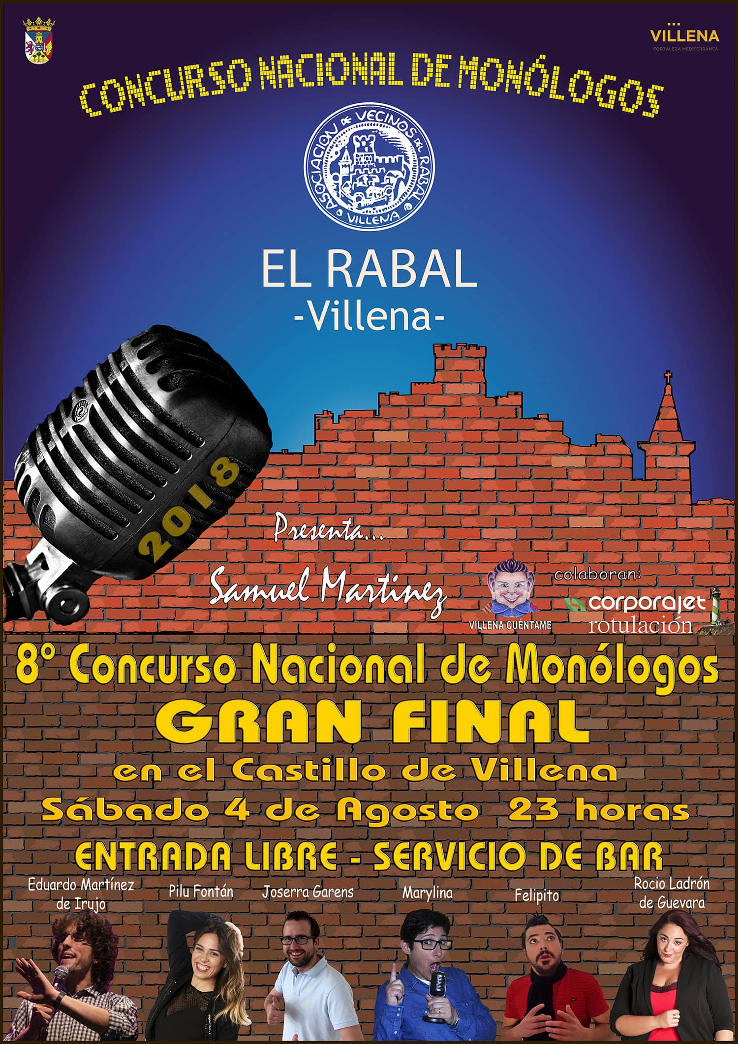 Este sábado en el Castillo se celebrará la final del concurso nacional de monólogos El Rabal Villena