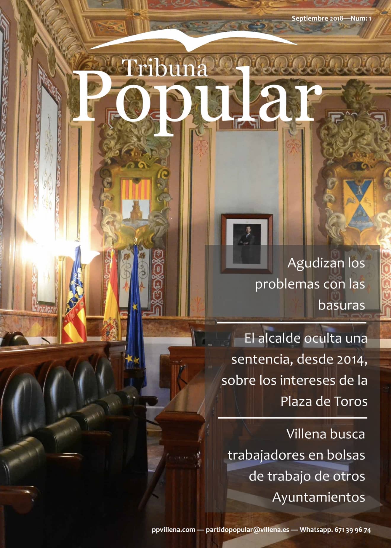 El PP lanza su nueva revista “Tribuna Popular”, que editará una vez al mes, en formato digital