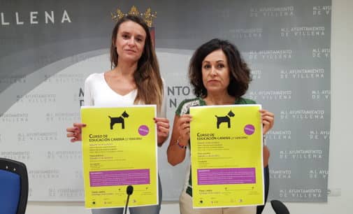 Villena organiza un curso gratuito de educación canina