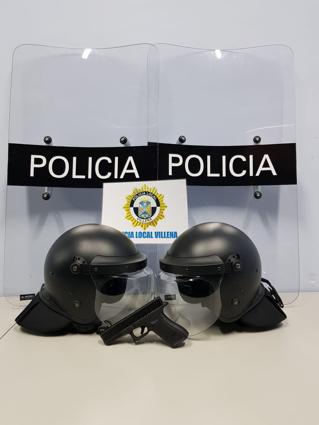 La Policía Local de Villena adquiere material de defensa y autoprotección