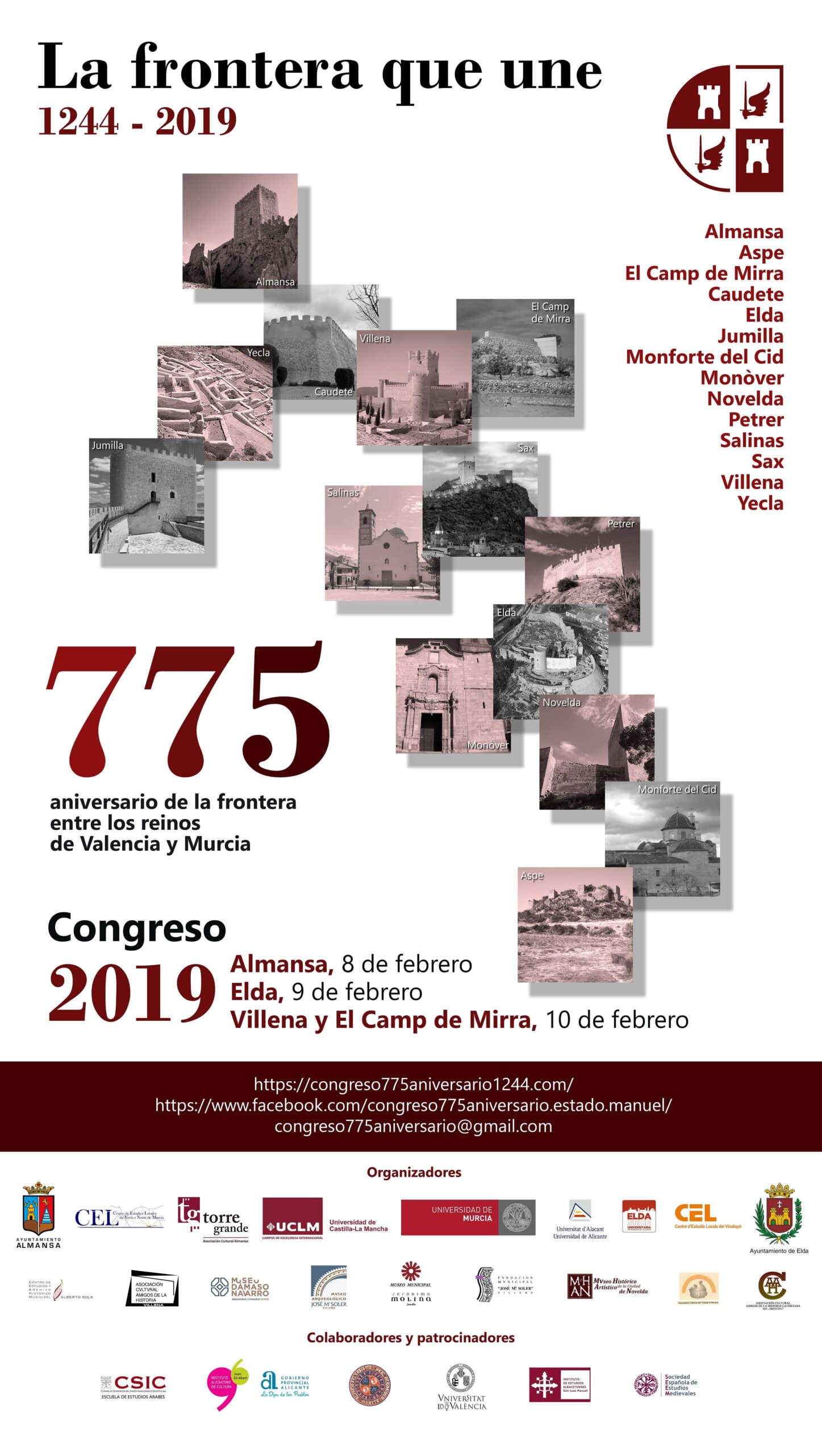 Villena participa en el Congreso del 775 aniversario del tratado de Almizra