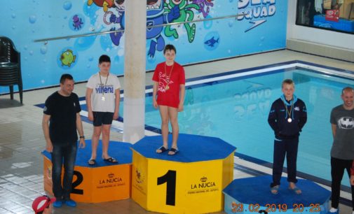 Dos podiums de natación para Sergio Martínez y Álvaro Suarez en la Nucía