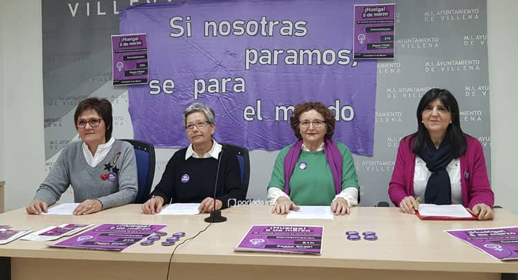 La Comisión 8M en Villena mantiene la huelga del 8 de marzo y la concentración pese a coincidir con el Medievo