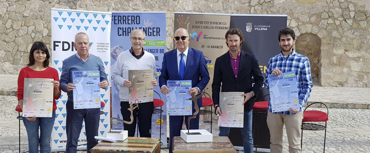 Parte de la recaudación de dos torneos de tenis que se celebrarán en la academia JC Ferrero se destinarán a 4 asociaciones de Villena