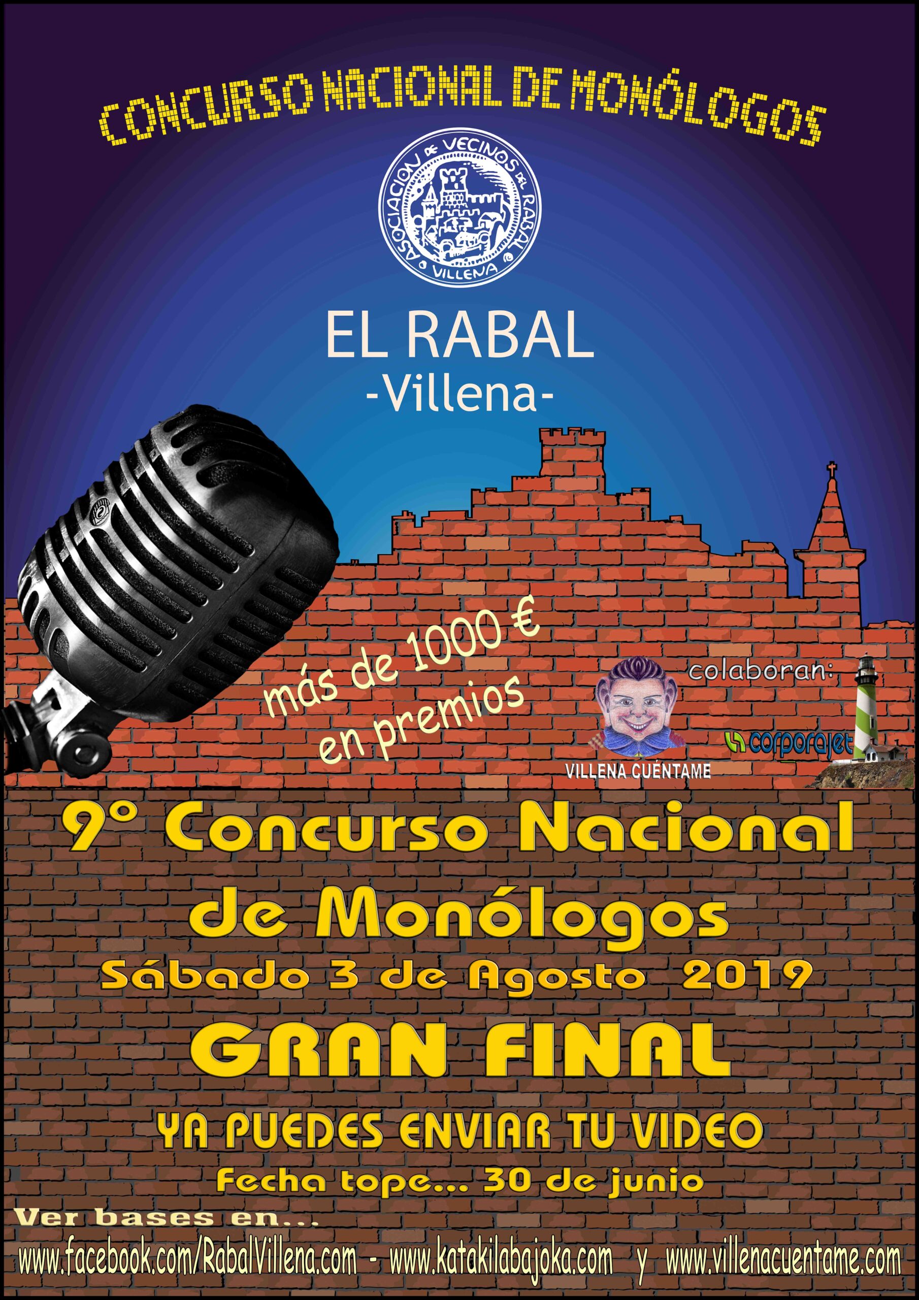 Bases del concurso nacional de monólogos El Rabal Villena 2019