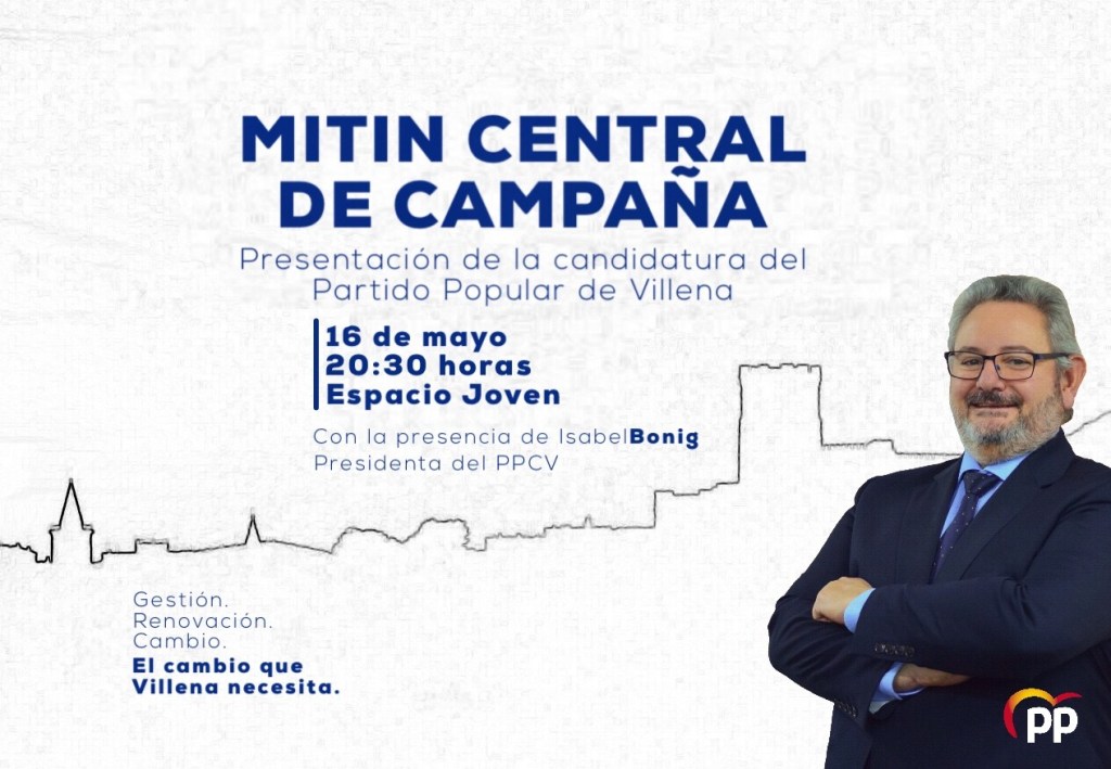 Pepe Hernández realizará su acto central de campaña hoy a las 20:30h en el espacio joven