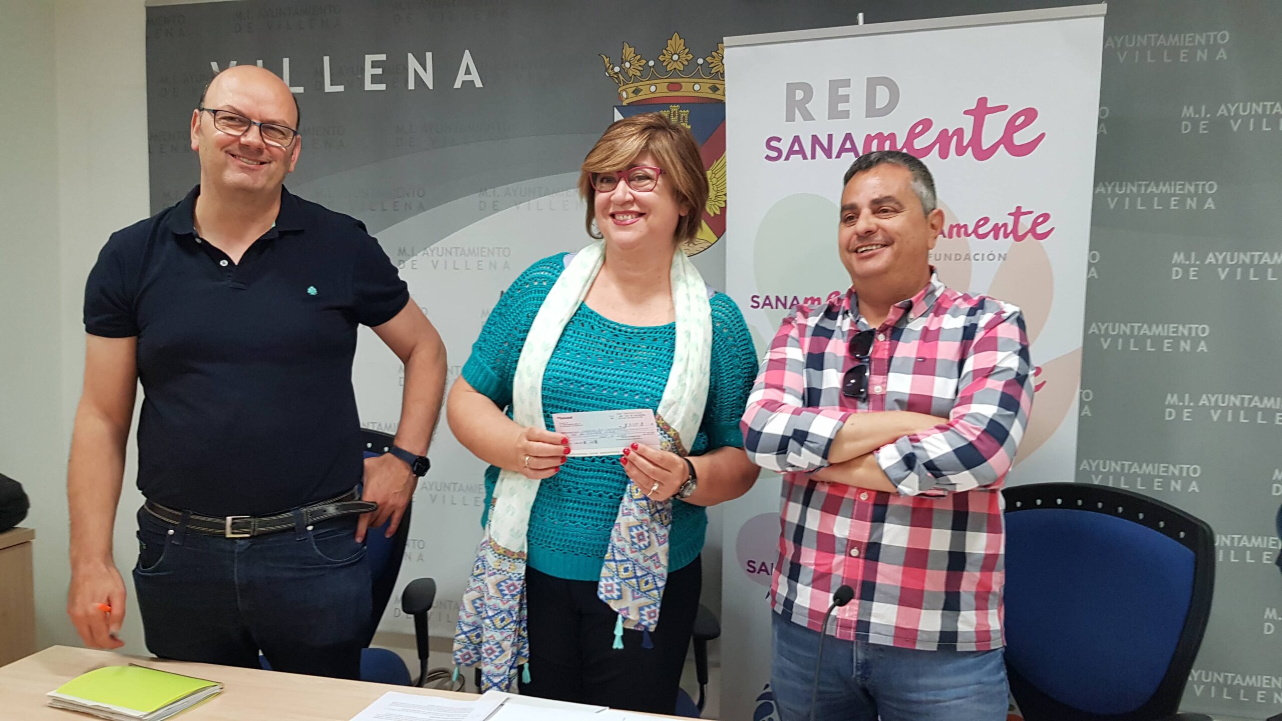 La Red Sanamente recibe 3.720 euros de la acción solidaria de Villena Cuéntame