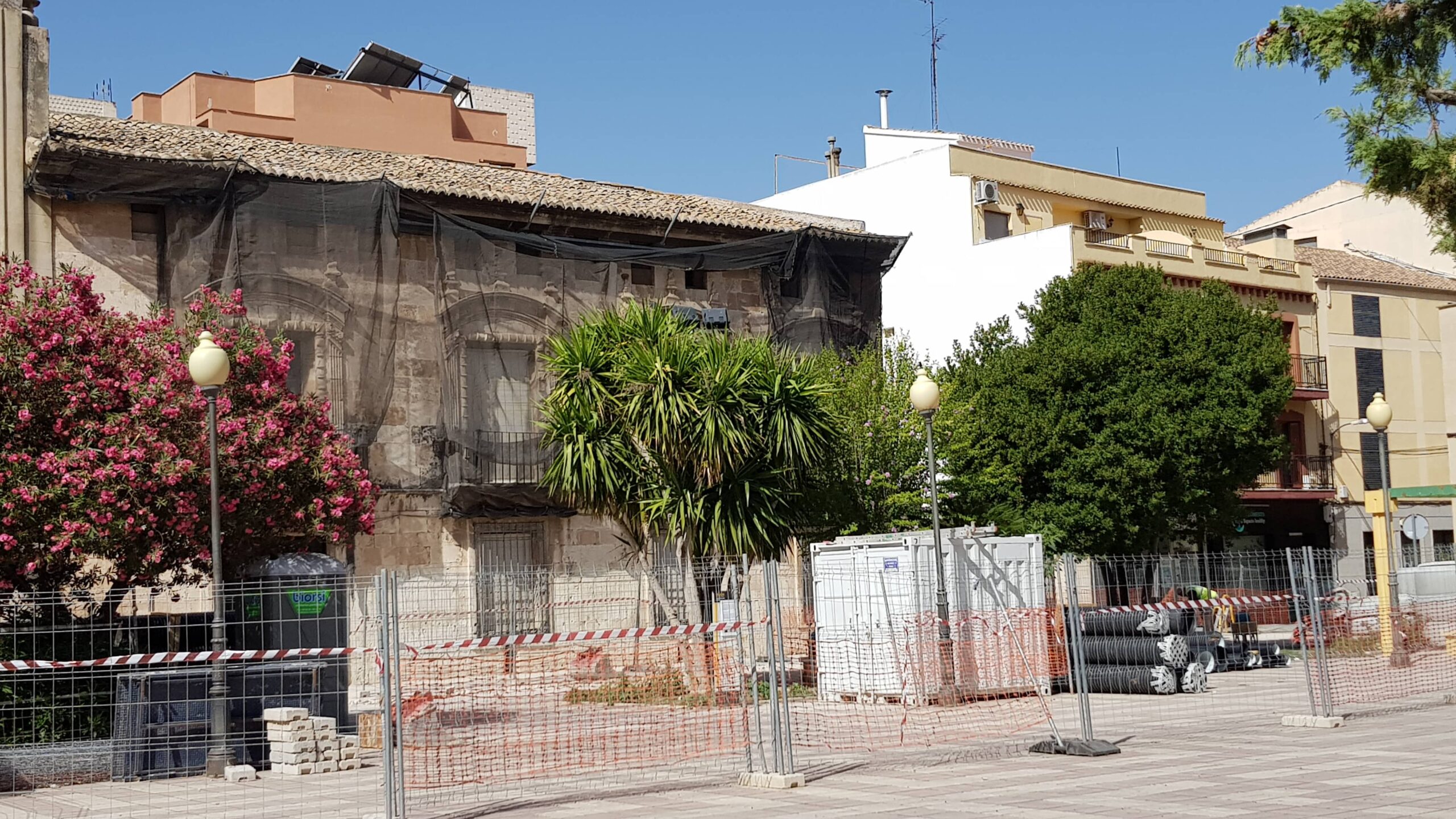 Las obras de la plaza Las Malvas se paralizarán a mediados de agosto