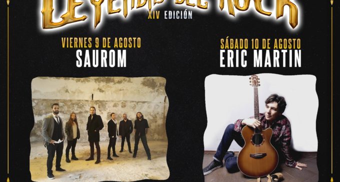 Saurom y Eric Martin, conciertos acústicos de Leyendas del Rock 2019