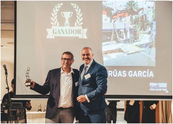 Grúas García galardonada en los IV Premios Movicarga de Elevación
