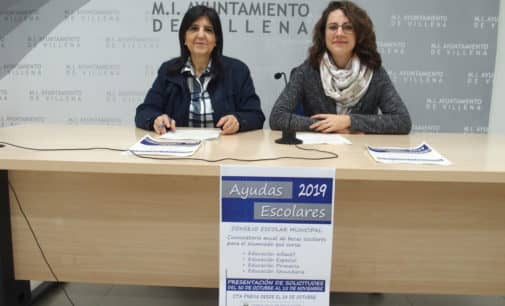 Se abre la convocatoria de becas  escolares del Ayuntamiento de Villena