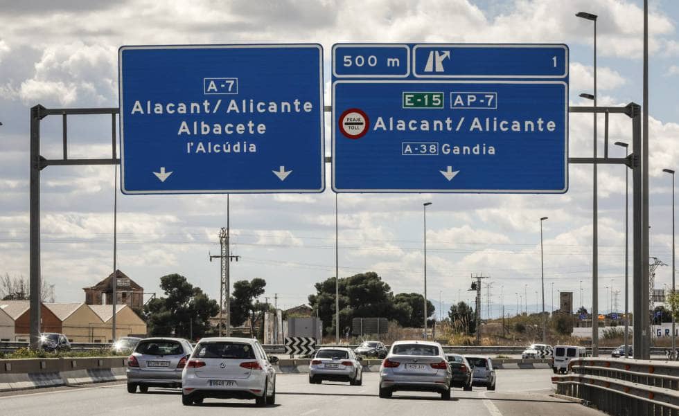 La  autopista AP 7 entre Tarragona y Alicante pasará a ser gratuita el 1 de enero de 2020