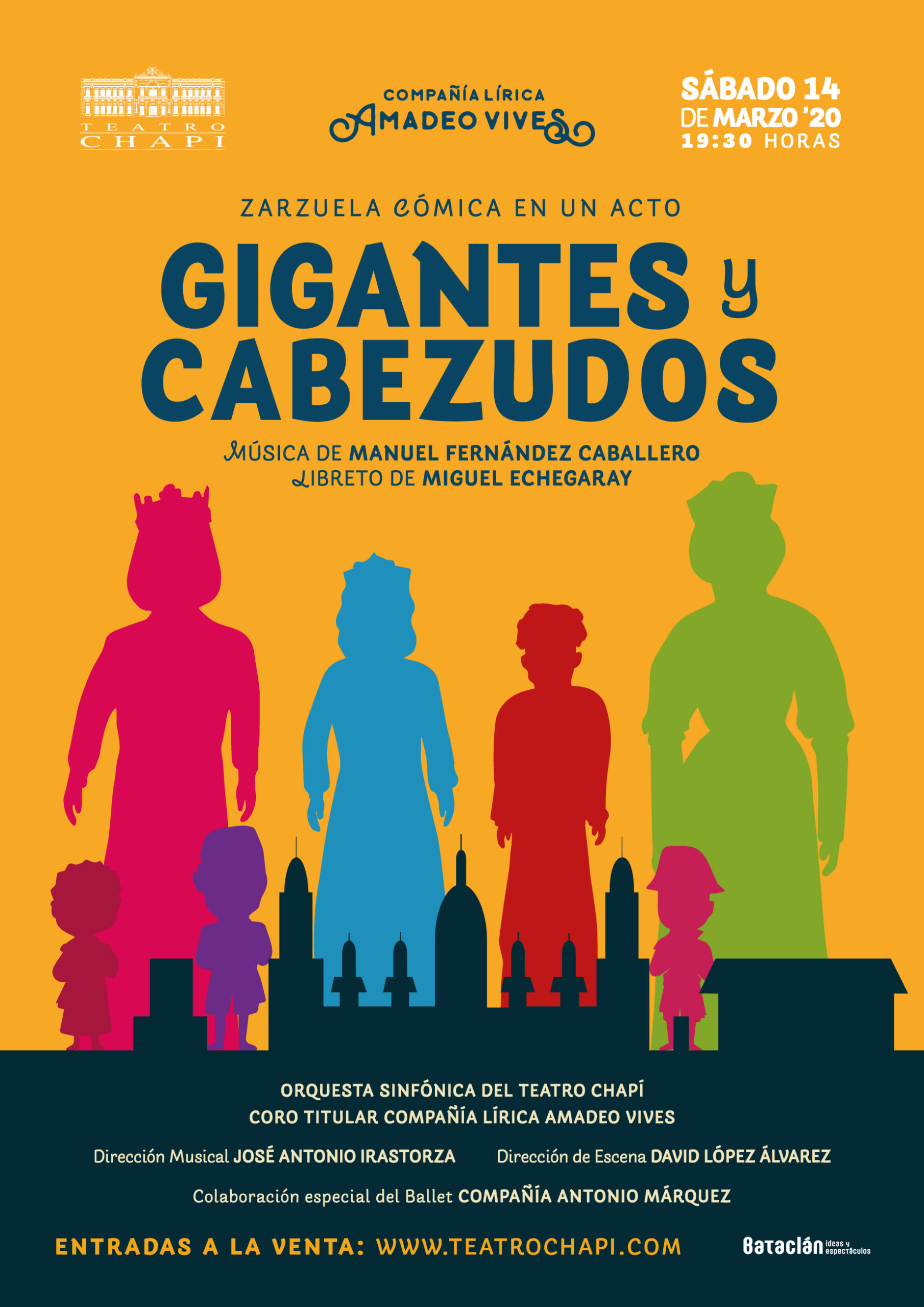Vuelve la Zarzuela al Teatro Chapí con “Gigantes y Cabezudos”