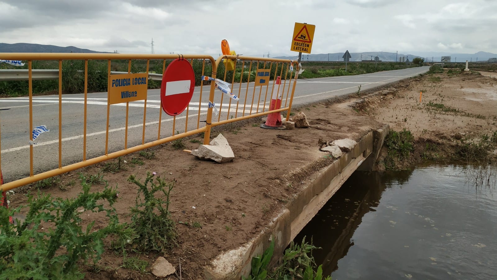 Comienzan las obras  para acabar con las inundaciones en la carretera de Caudete