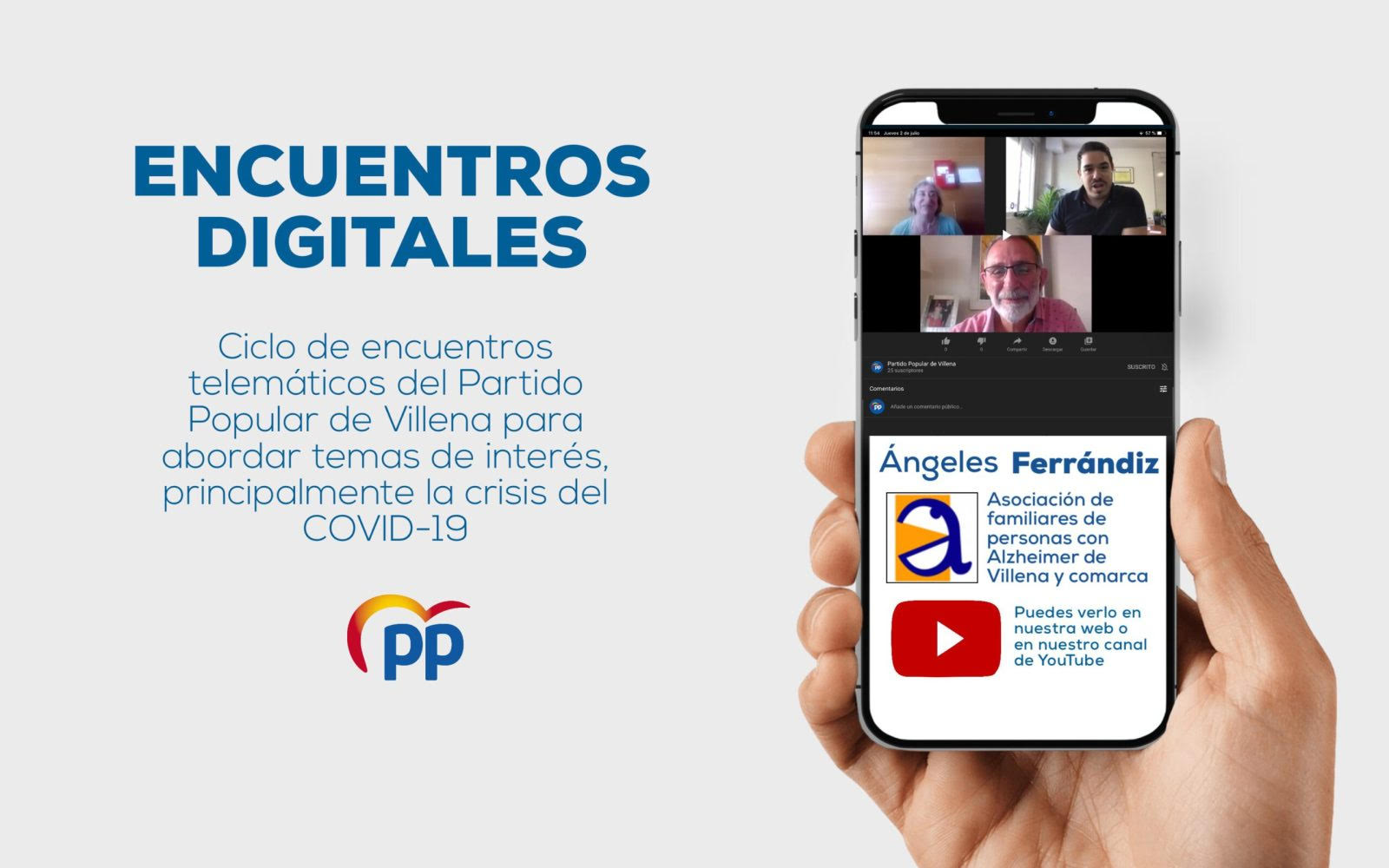 Encuentro Digital con Ángeles Ferrándiz, de la asociación de familiares de personas con Alzheimer de Villena y comarca