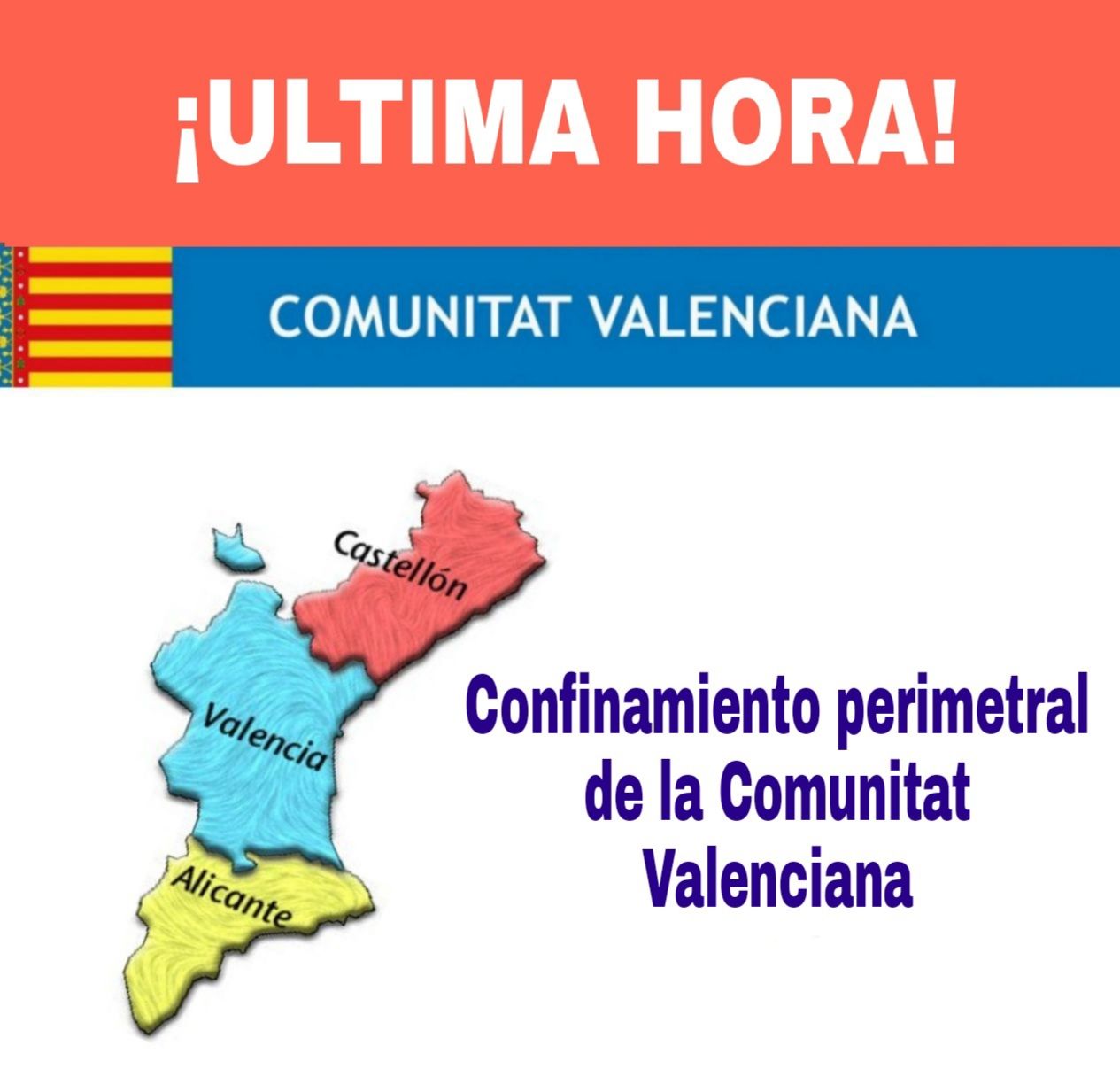 La Comunidad Valenciana cierra las fronteras