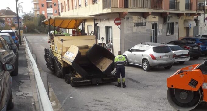 Villena termina el reasfaltado de 22 calles con una inversión de 38.000 €