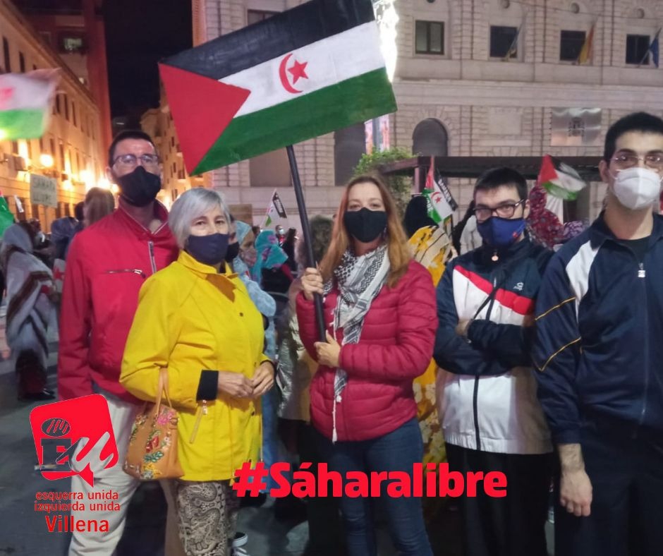 IU Villena en apoyo al pueblo saharaui