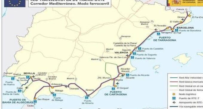 El puerto de Algeciras propone un ramal del Corredor Mediterráneo que pasaría por Villena