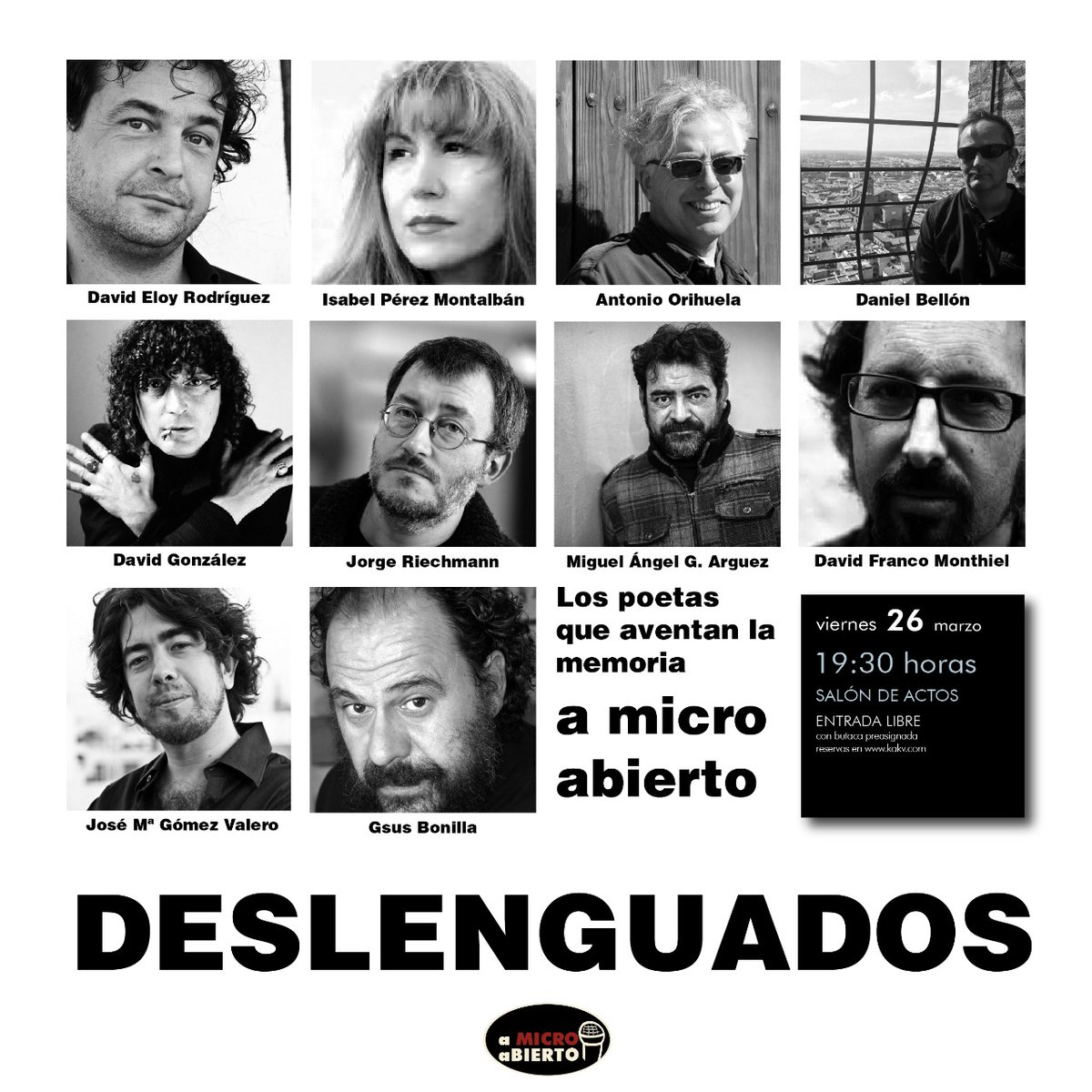Recital de poesía contemporánea española en la Casa de la Cultura de Villena