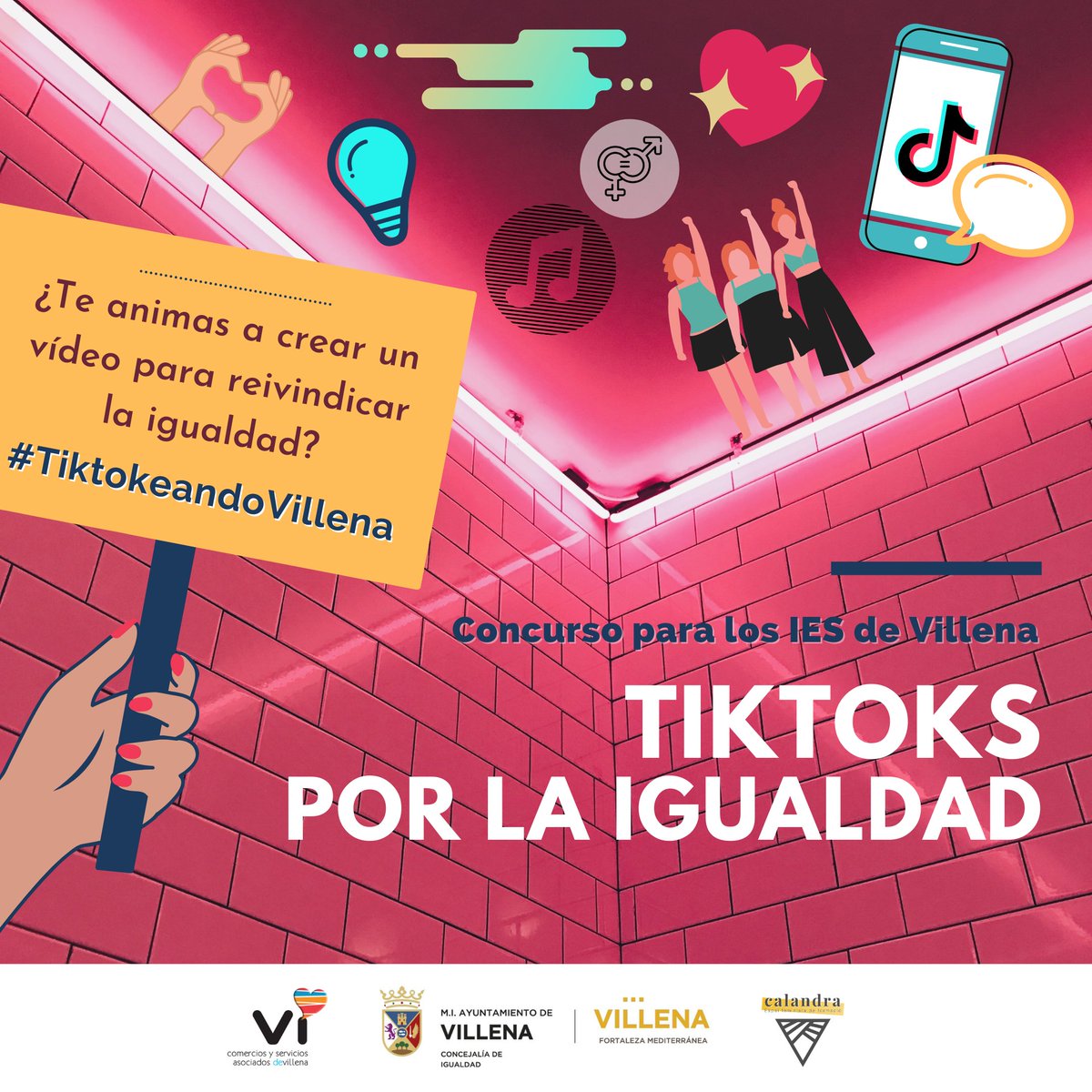 Animan a los jóvenes a participar en el primer concurso de vídeos ‘tik-tok’ a favor de la Igualdad