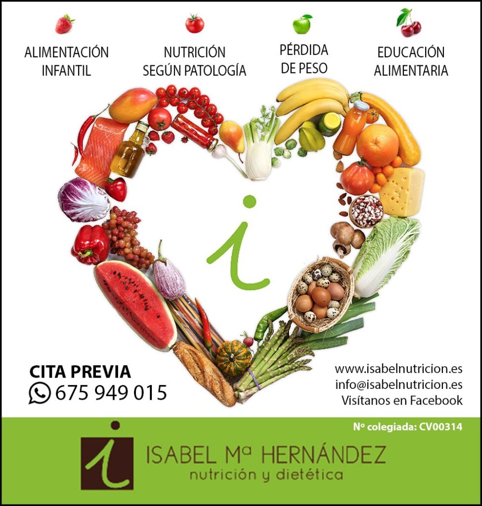 Aprende a comer bien y bajar peso en Isabel Nutrición  –  Periódico digital de Villena y Comarca