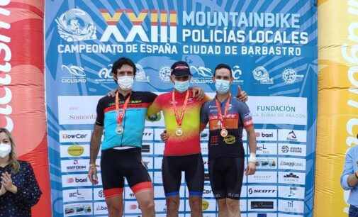 El agente de Villena Felipe Cutillas gana la medalla de bronce en el XXIII Campeonato de España de MTB para Policías Locales