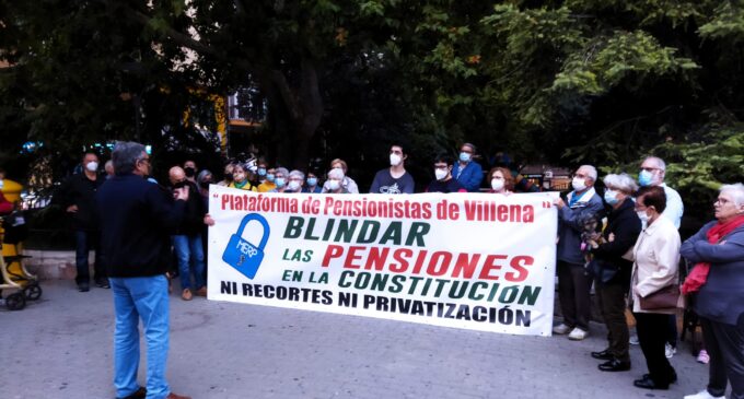 La plataforma de pensionistas se concentrará mañana lunes en Villena