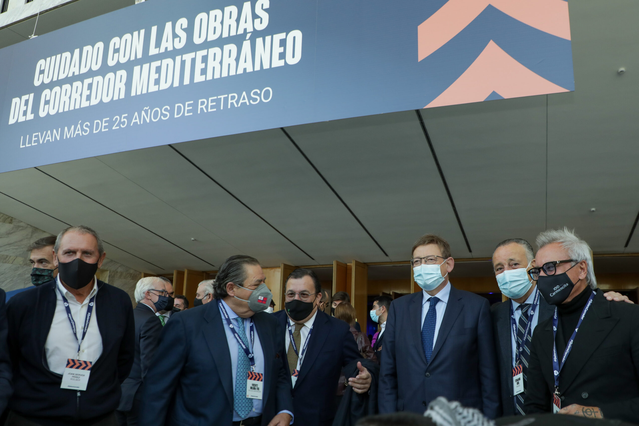 Ximo Puig reclama en Madrid acelerar las obras del Corredor Mediterráneo