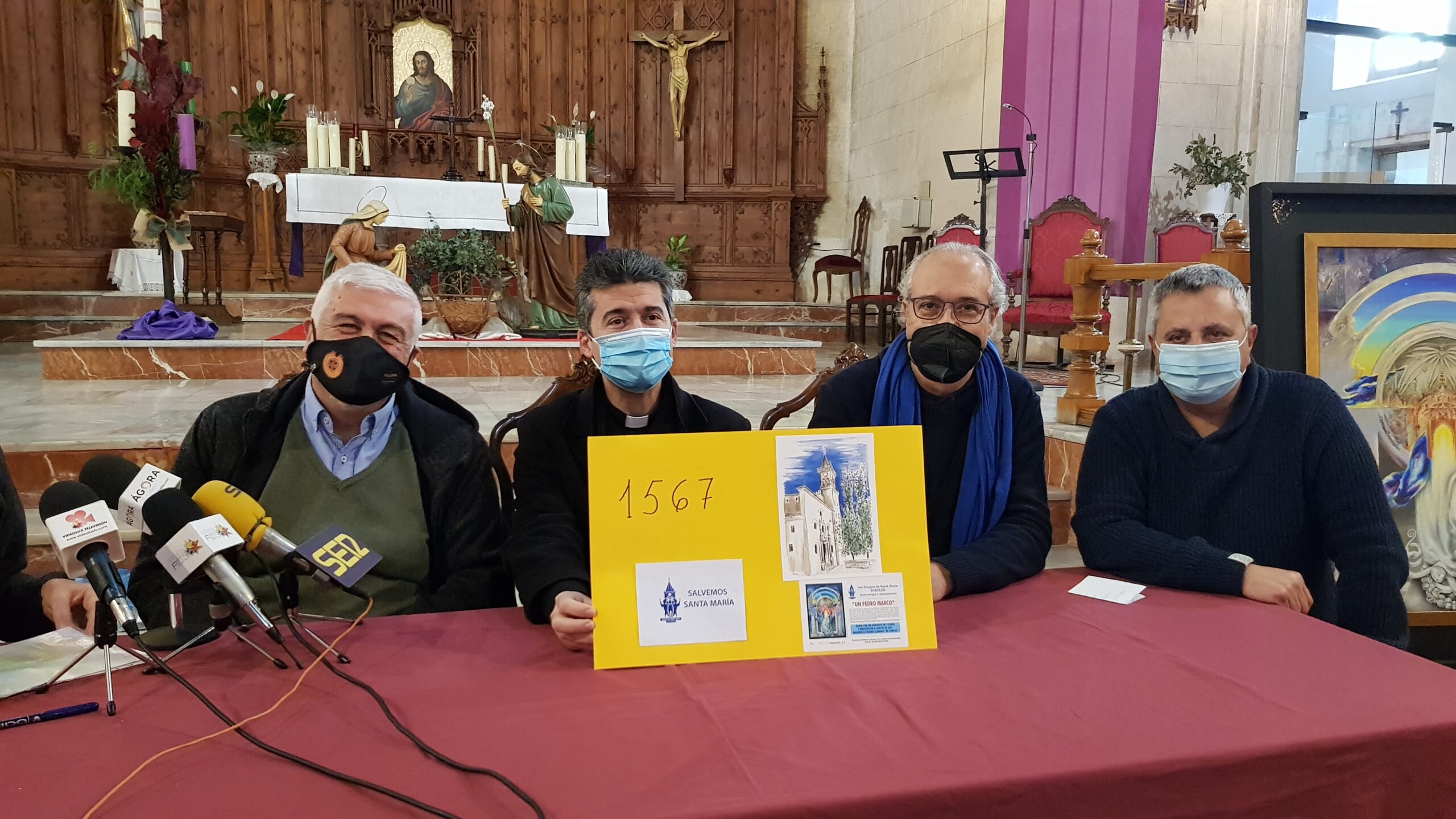 La asociación Amigos de Santa María recauda 9.795 euros para restaurar el templo