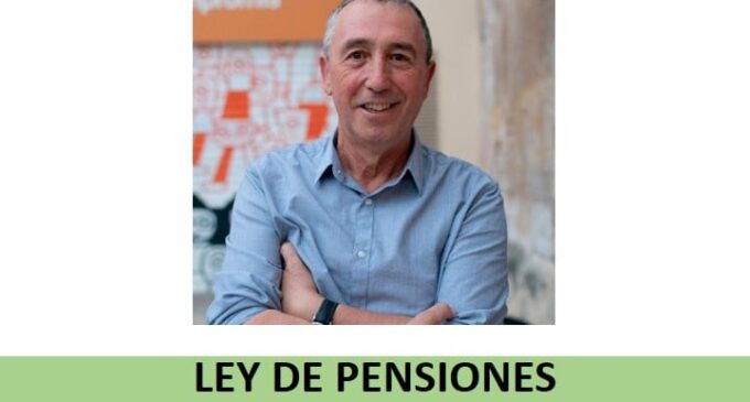 El diputado Joan Baldoví ofrecerá una charla sobre la nueva ley de Pensiones