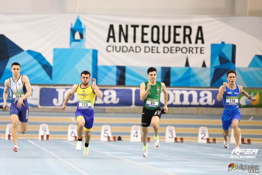 El atleta Miguel Pérez, sexto de España en el Campeonato sub-20 de pista cubierta