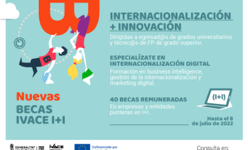 El Ivace lanza una nueva convocatoria de becas  centradas en innovación aplicada a la internacionalización