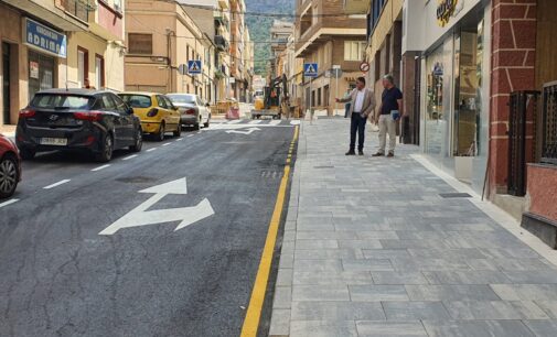 Apertura de la calle José María Soler en Villena tras las obras de mejora