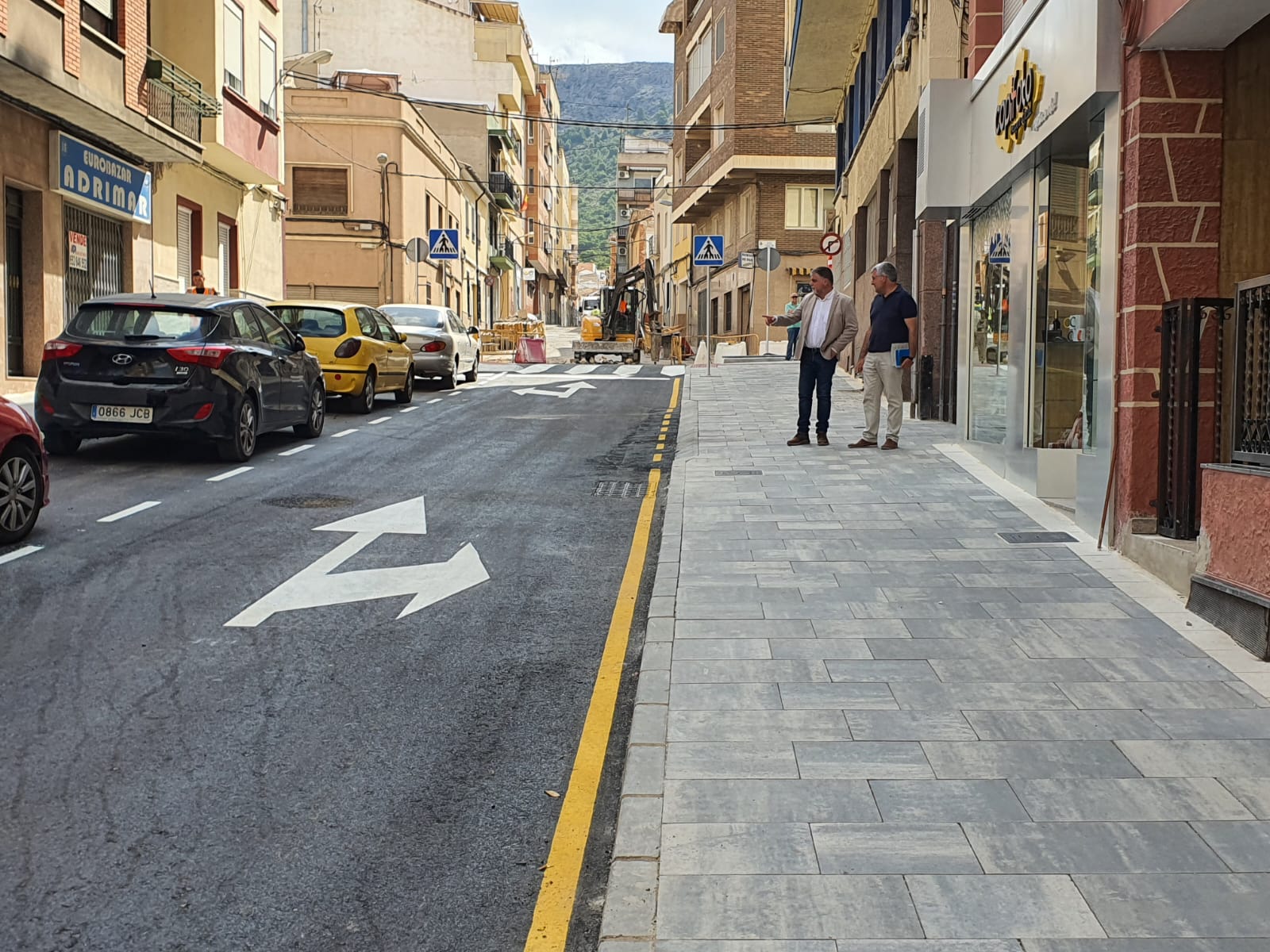Apertura de la calle José María Soler en Villena tras las obras de mejora