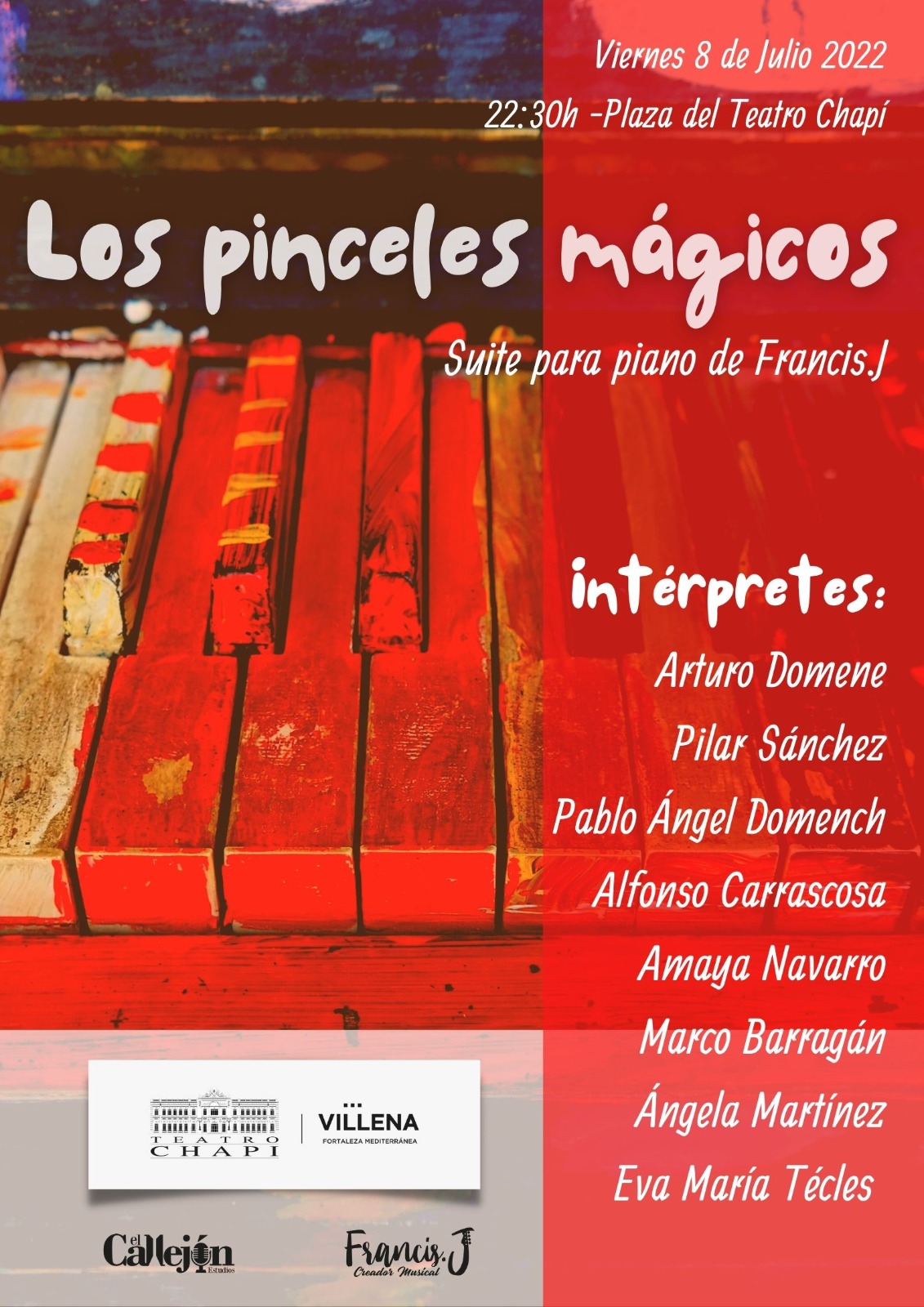 “Los pinceles mágicos”, música de piano y video mapping, en la fachada del Teatro Chapí