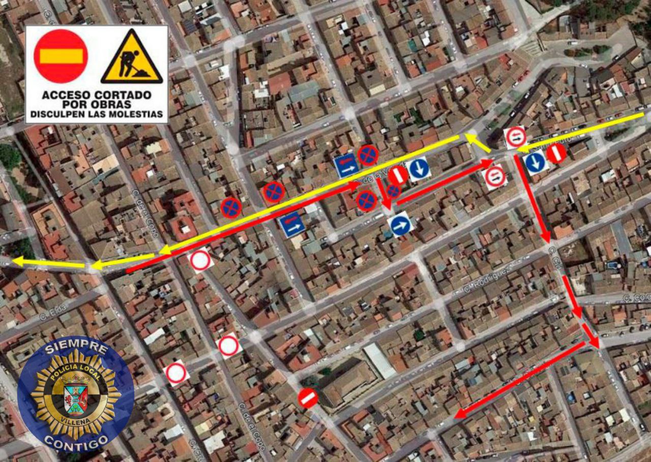 La calle Pintor Sorolla se cortará al tráfico mañana lunes