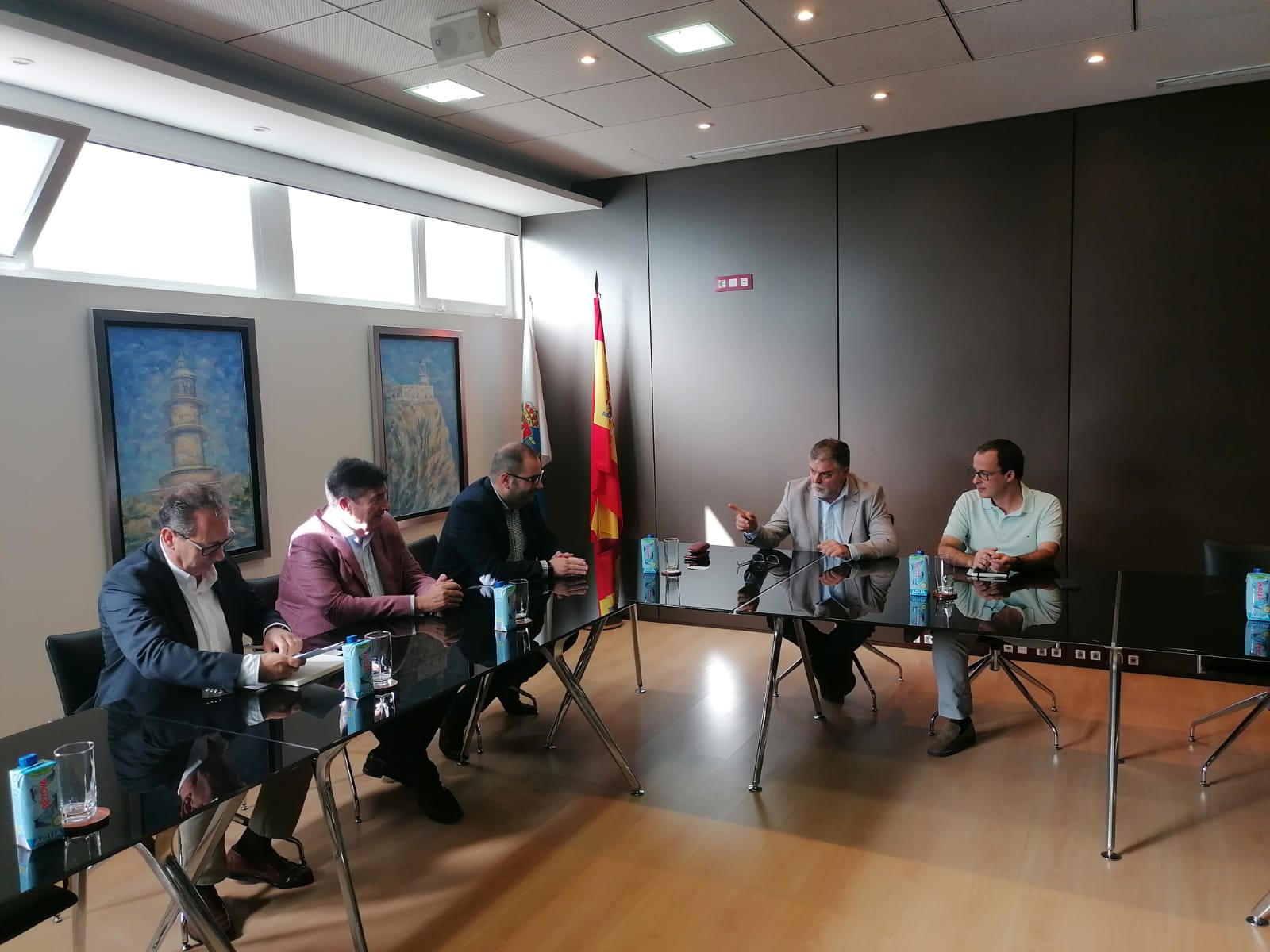 El alcalde expone el potencial del Puerto Seco ante el presidente de la Autoridad Portuaria de Alicante