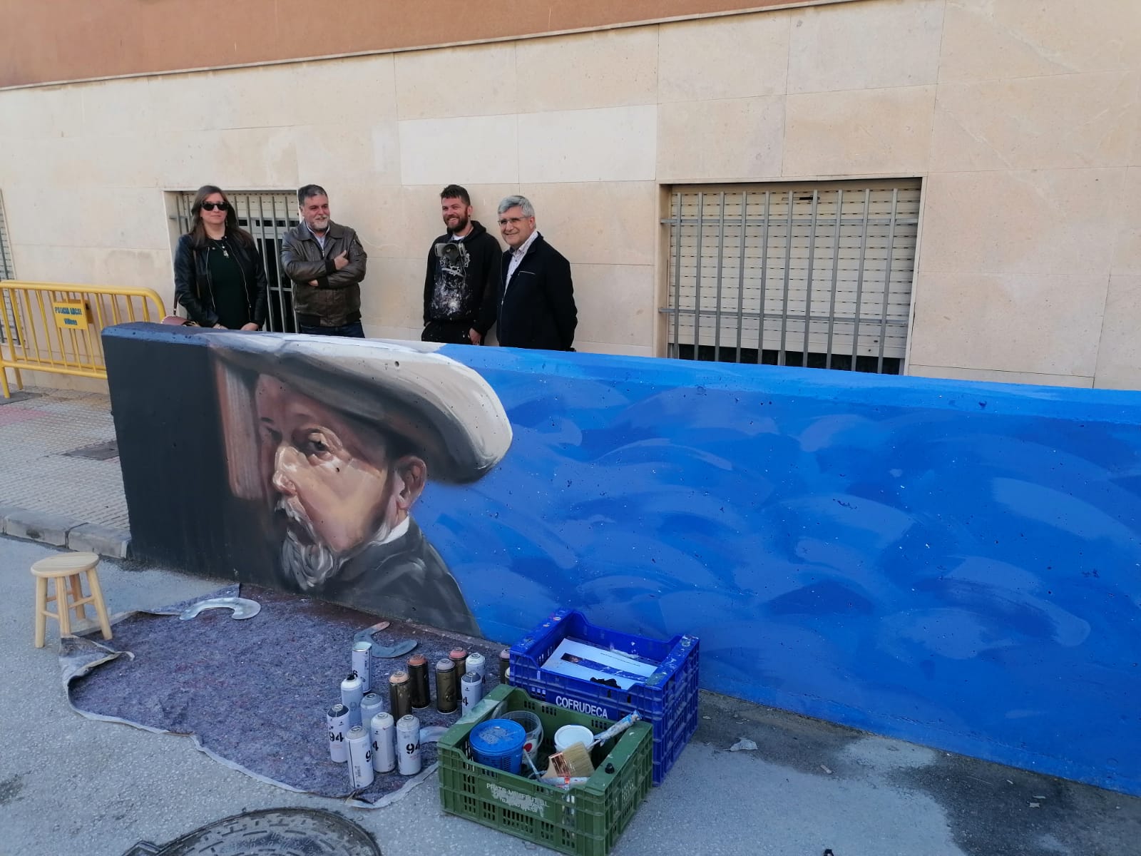 Villena rinde homenaje al pintor Joaquín Sorolla a través de un mural